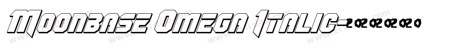 Moonbase Omega Italic字体转换